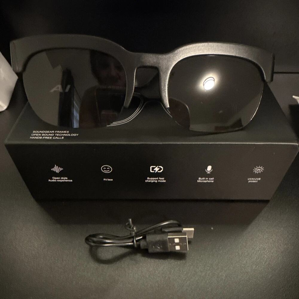 AI Smart Glasses Soundgear Frames, Open Sound Technology, Hands-Free Calls